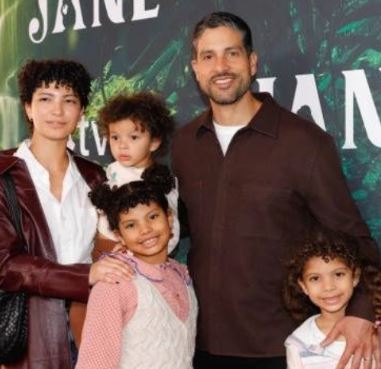Grace Gail with her husband Adam Rodriguez and three beautiful kids